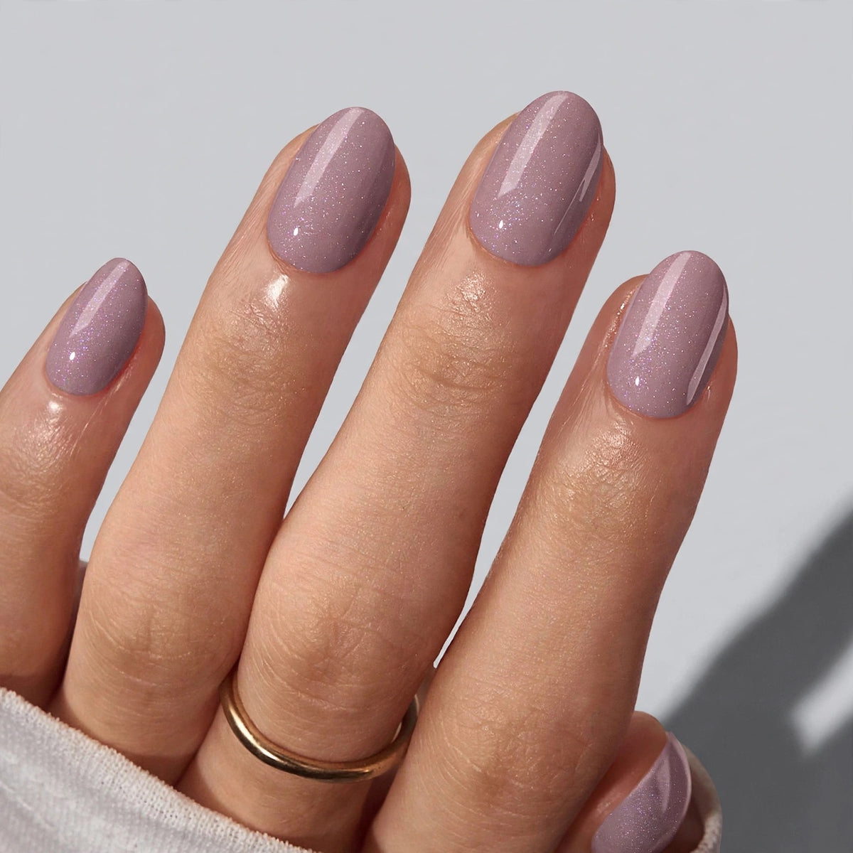 Heather Glitter Short Oval
