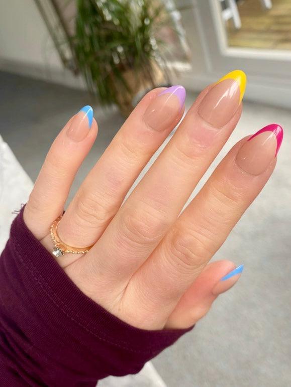 Back In Stock! Brights Mix Short Almond - doobysnailsltd