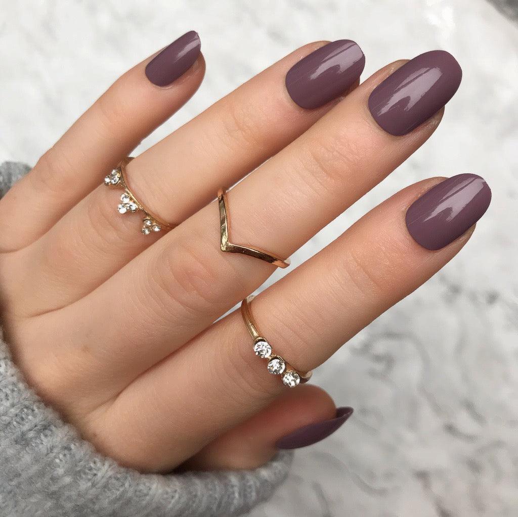 Berry Gloss Short Oval - doobysnailsltd