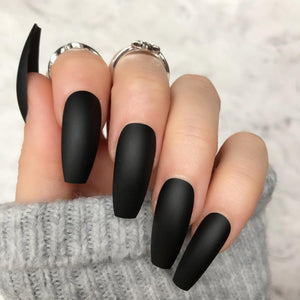 Black Matte Ballerina - doobysnailsltd