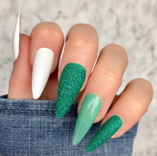 Block Green Pop Midi Stiletto - doobysnailsltd