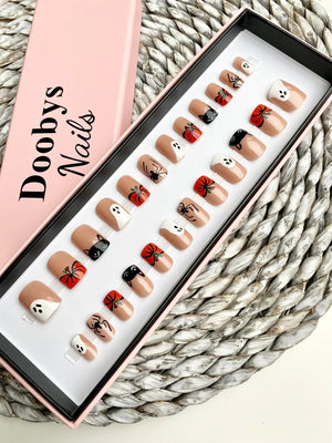 Cats & Ghouls Short Square - doobysnailsltd