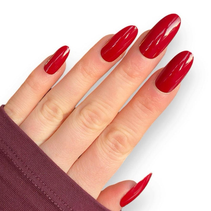 Cherry Gloss Long Oval - doobysnailsltd