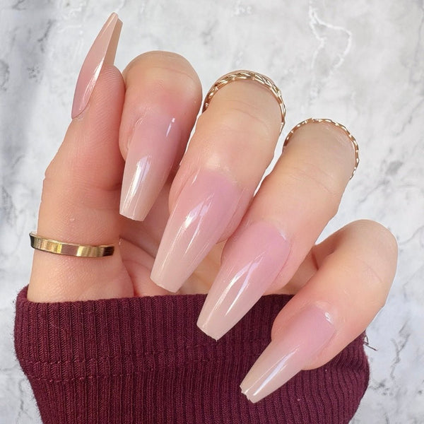 Deep Ombre Midi Coffin - doobysnailsltd