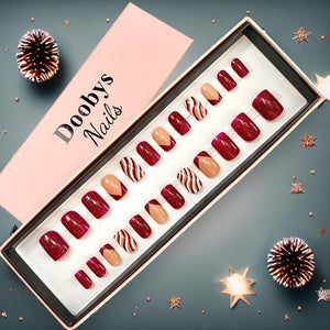 Trending! Deep Red Candy Short Square - doobysnailsltd