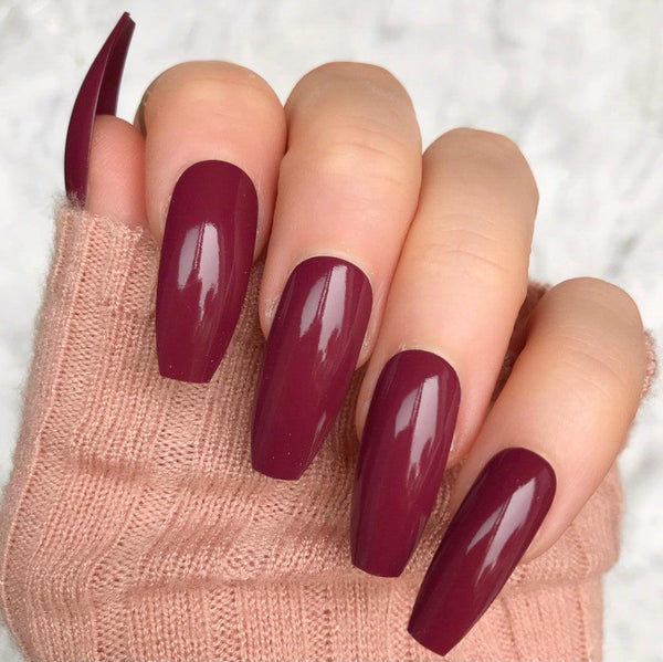 Deep Red Gloss Ballerina - doobysnailsltd