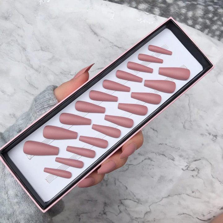 Deep Rose Matte Extra Coffin - doobysnailsltd