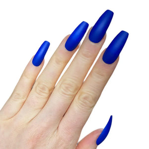 Electric Blue Matte Ballerina - doobysnailsltd
