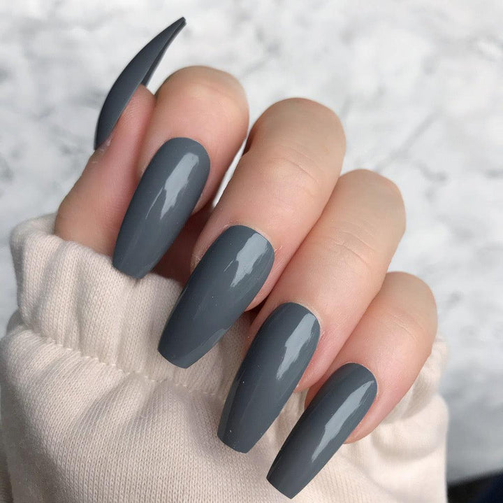 Grey Gloss Ballerina - doobysnailsltd