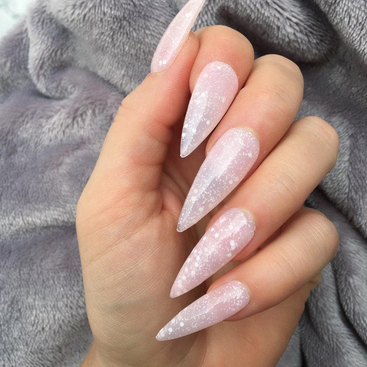 Heat Change Red Glitter Super Stiletto - doobysnailsltd