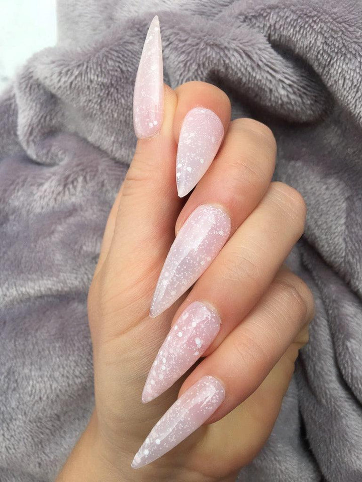 Heat Change Red Glitter Super Stiletto - doobysnailsltd