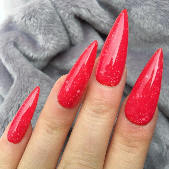 Heat Change Red Glitter Super Stiletto - doobysnailsltd