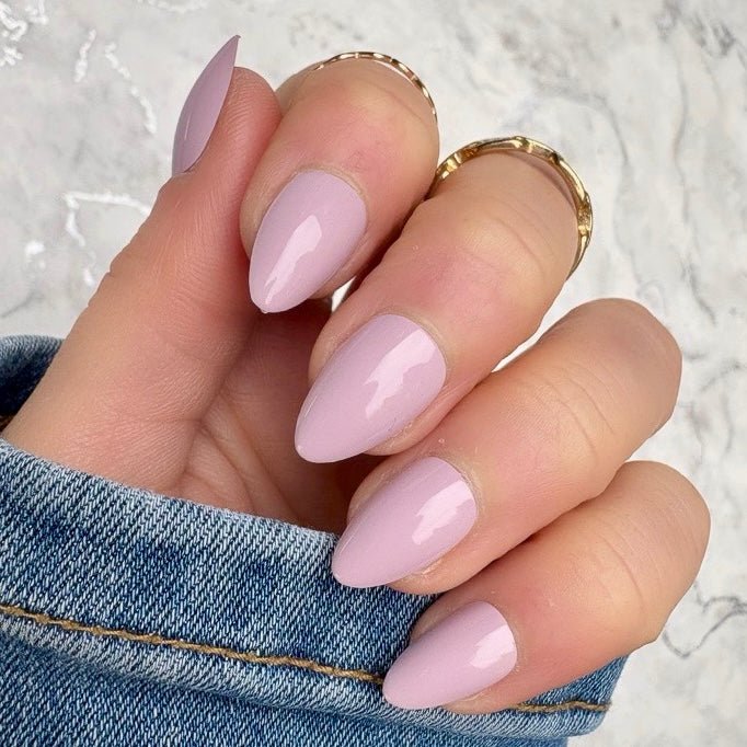 Heather Haze Short Almond - doobysnailsltd