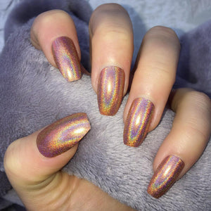 Holographic Mocha Coffin - doobysnailsltd