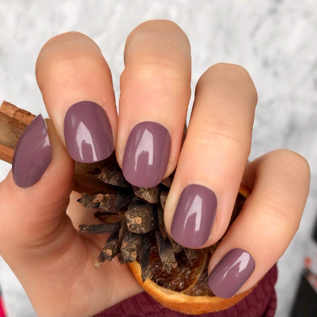Short Rounded Berry Nails Berry Gloss Short Round - Press on nails - Next Day Delivery ...