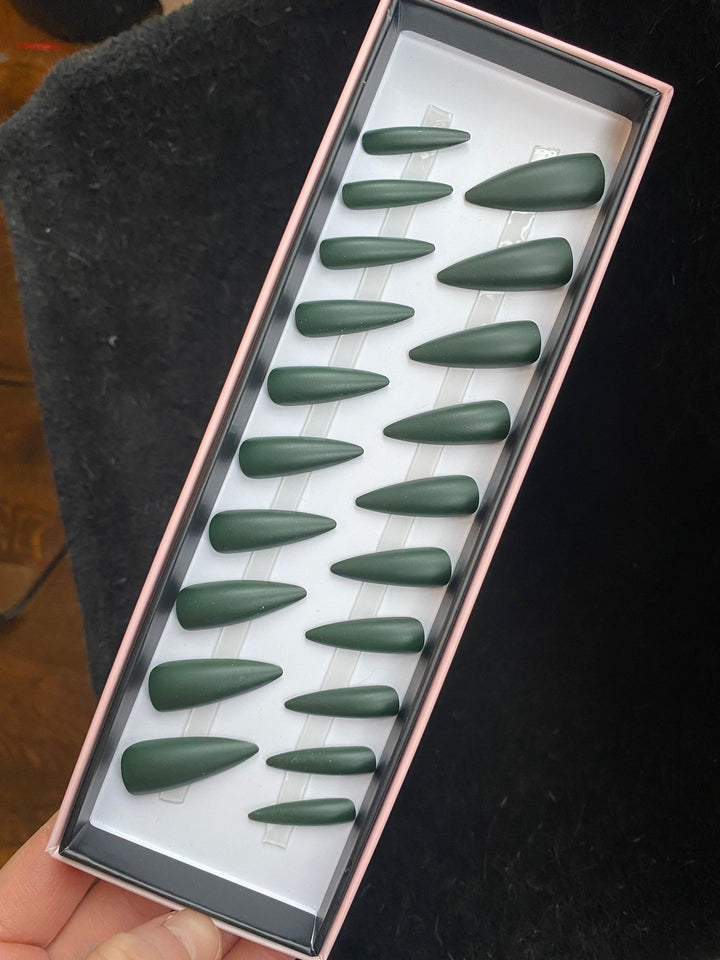 Last One! Deep Green Super Stiletto - doobysnailsltd