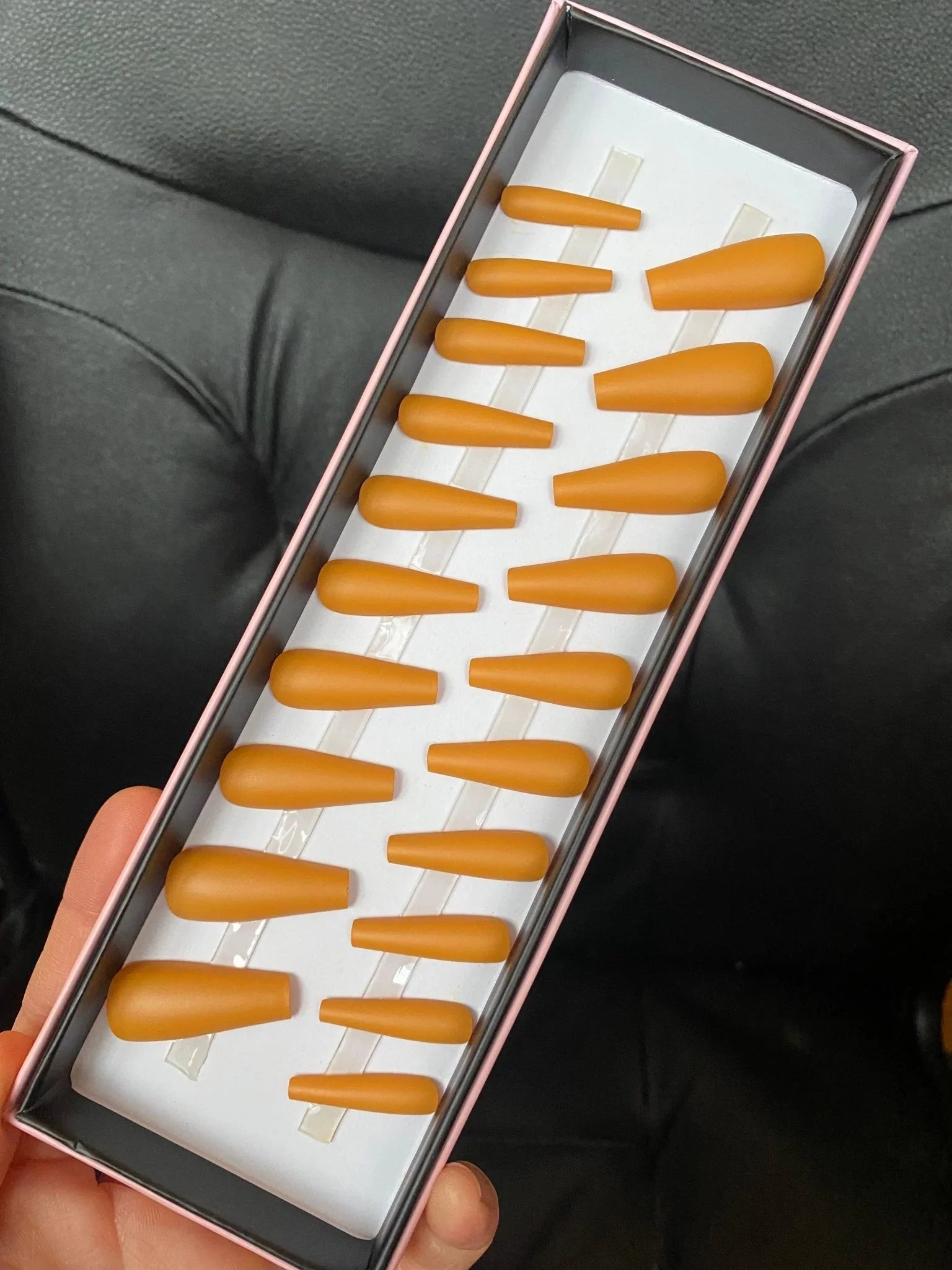 Last One! Mustard Matte Extra Coffin - doobysnailsltd