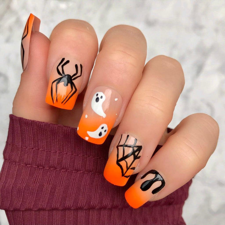 Last One! Ultimate Halloween Ombre Short Square - doobysnailsltd