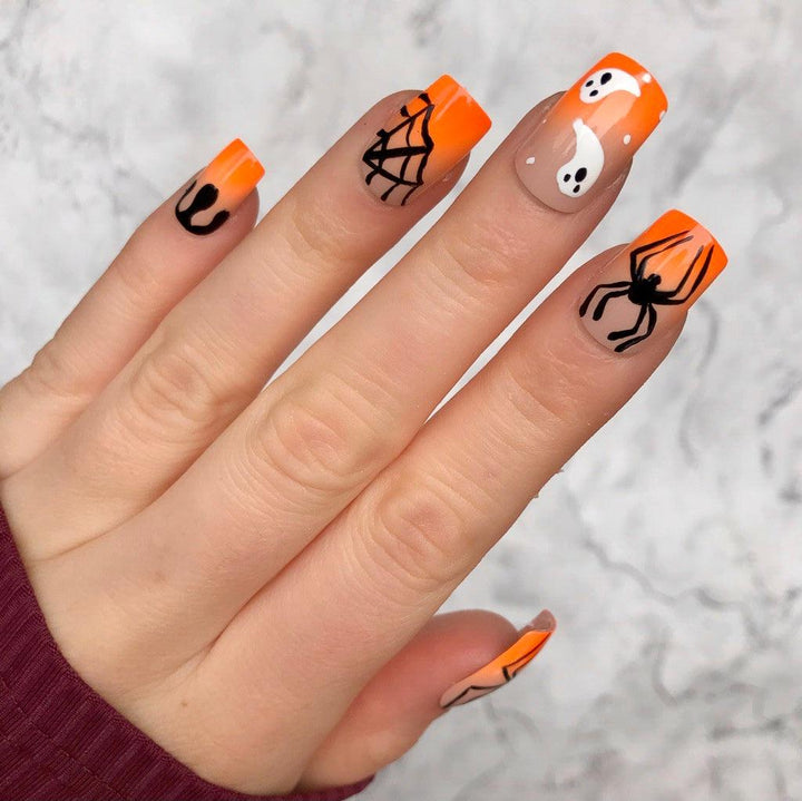Last One! Ultimate Halloween Ombre Short Square - doobysnailsltd