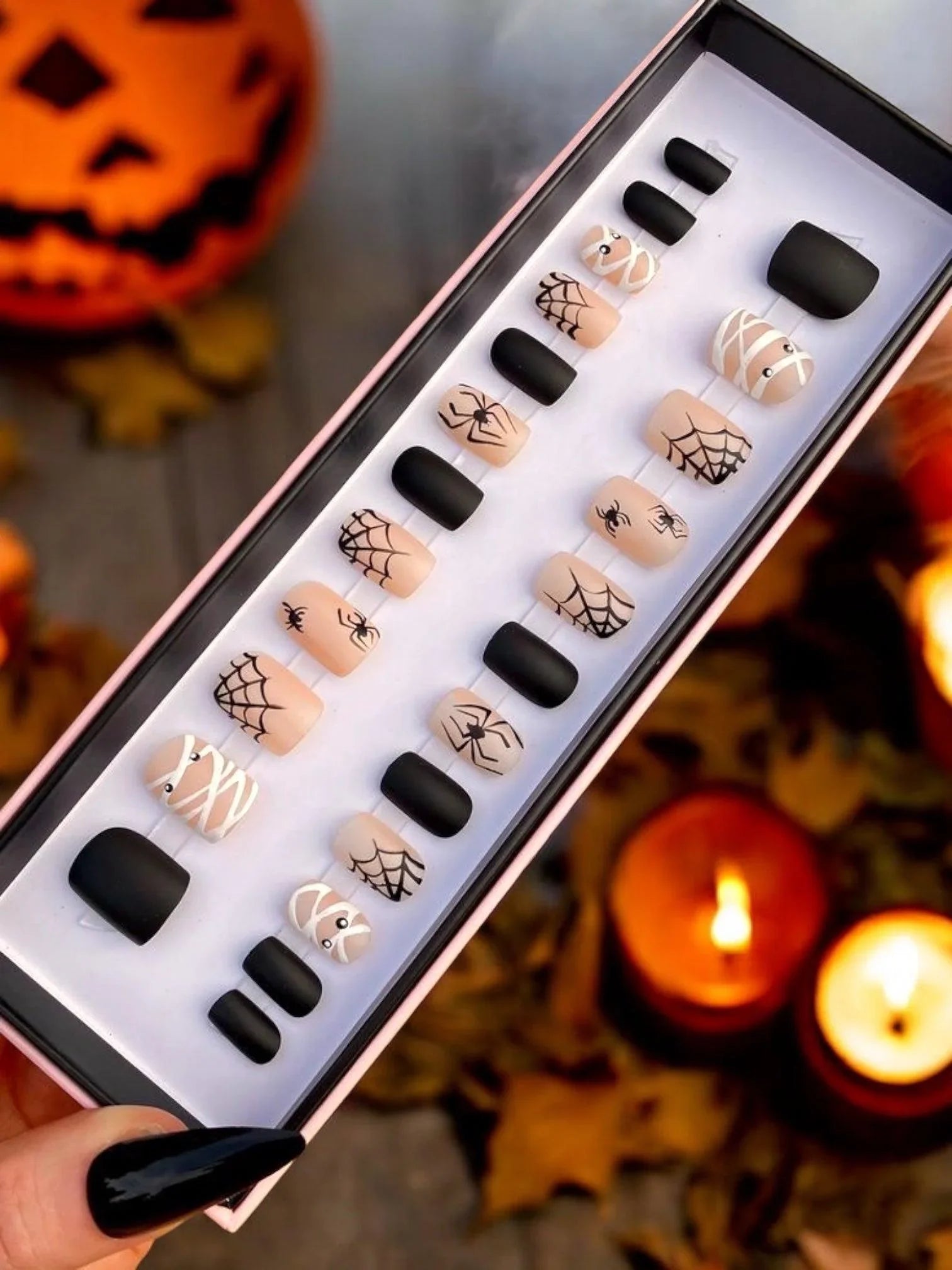 Lets Get Spooky Short Square - doobysnailsltd