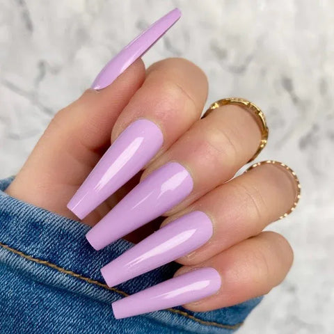 Lilac Luxe Gloss Extra Coffin - doobysnailsltd