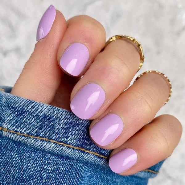 Lilac Luxe Short Round - doobysnailsltd