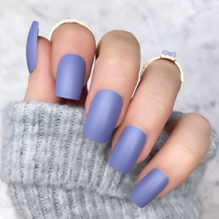 Lilac Matte Short Square - doobysnailsltd