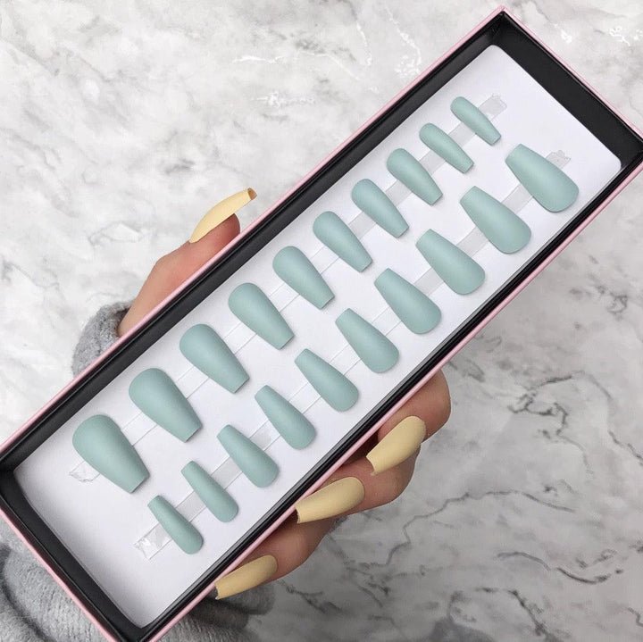 Mint Matte Midi Coffin - doobysnailsltd