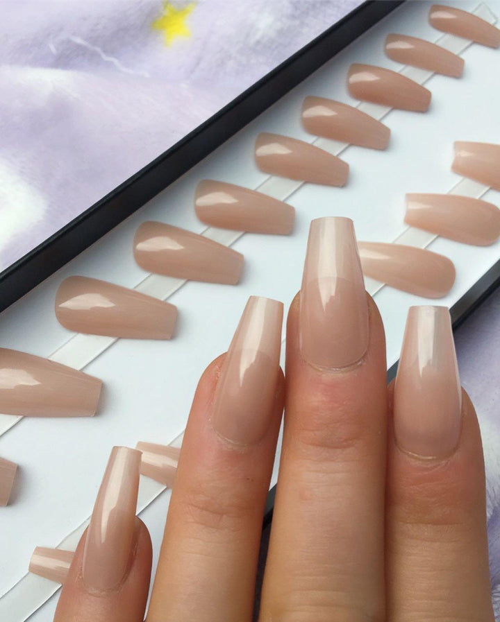 Most Popular Shade! Natural Midi Coffin - doobysnailsltd