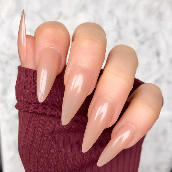 Most Popular Shade! Natural Midi Stiletto - doobysnailsltd