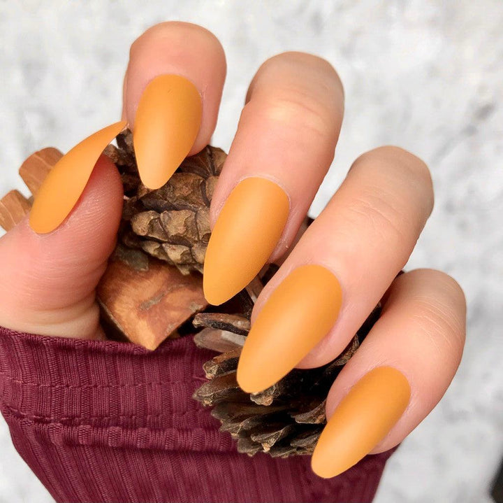 Mustard Matte Almond - doobysnailsltd