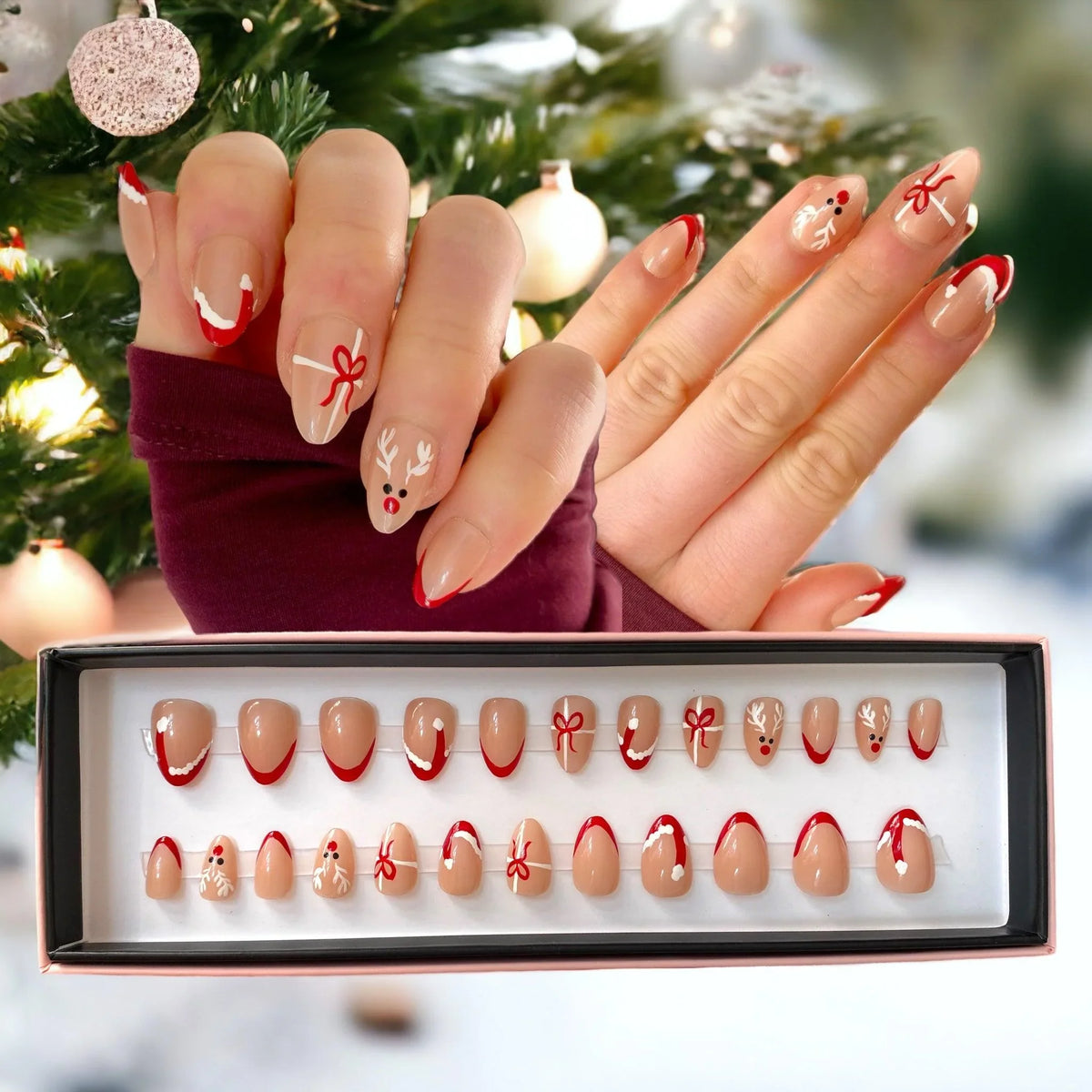 New and Trending! Red Nose Short Almond - doobysnailsltd