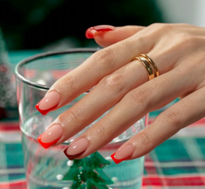 New April! Shades of Red Short Square - doobysnailsltd