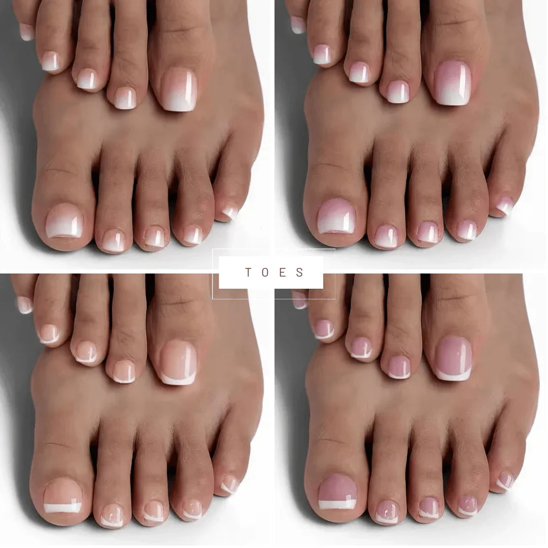 New! Ombré & French Toes - doobysnailsltd