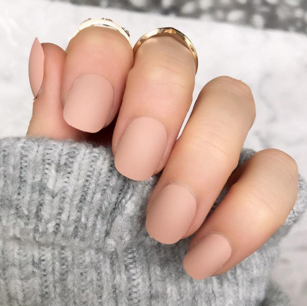 Nude Matte Short Round - doobysnailsltd