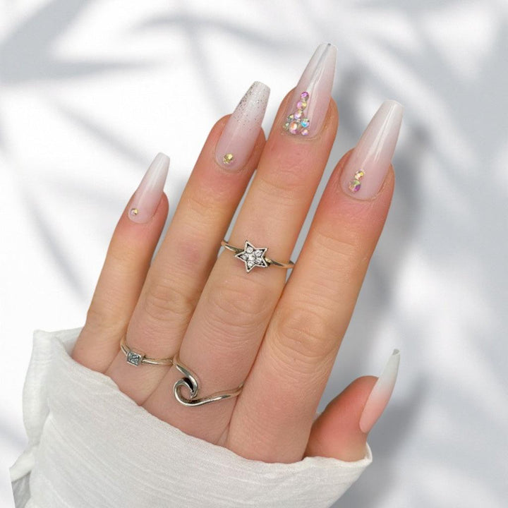 Ombre Diamante Midi Coffin - doobysnailsltd