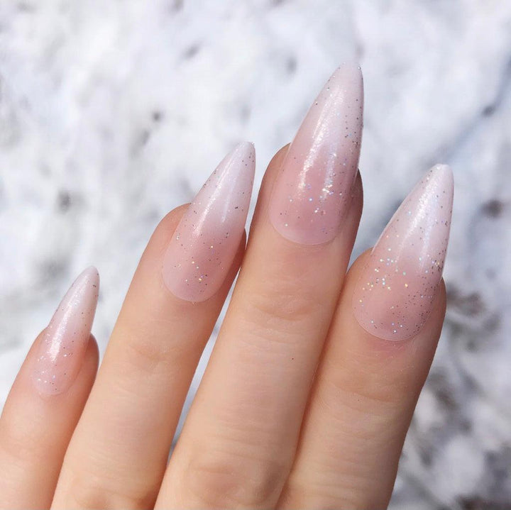 Ombre Glitter Midi Stiletto - doobysnailsltd