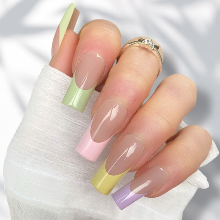 Pastel French Long Square - doobysnailsltd