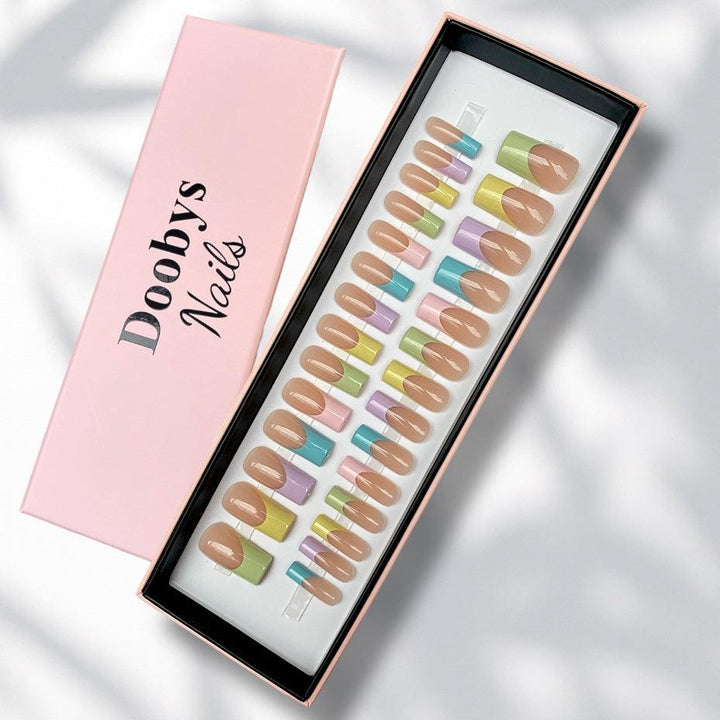 Pastel French Long Square - doobysnailsltd