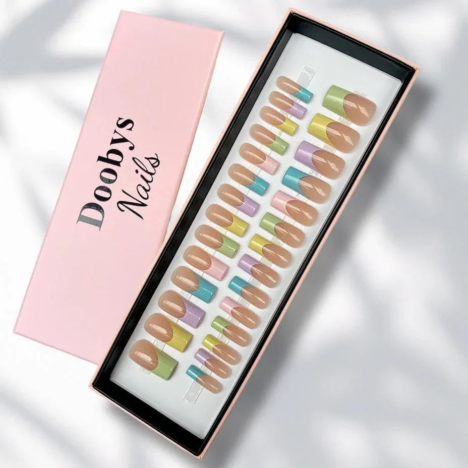 Pastel French Long Square - doobysnailsltd