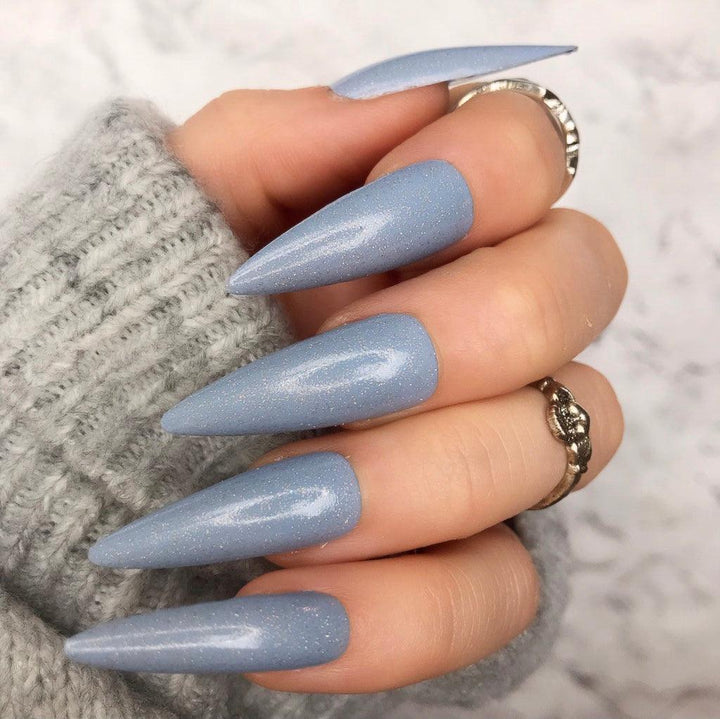 Periwinkle Blue Super Stiletto - doobysnailsltd