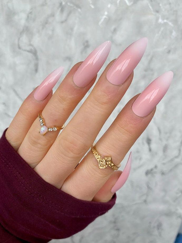 Pink Ombre Long Stiletto - doobysnailsltd