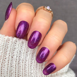 Purple Passion Short Oval - doobysnailsltd