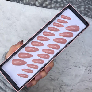 Rose Gloss Long Stiletto - doobysnailsltd