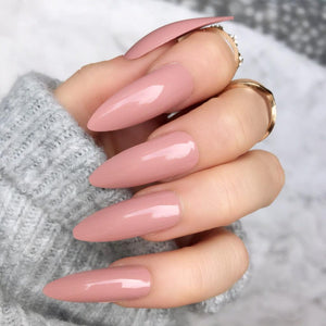 Rose Gloss Long Stiletto - doobysnailsltd