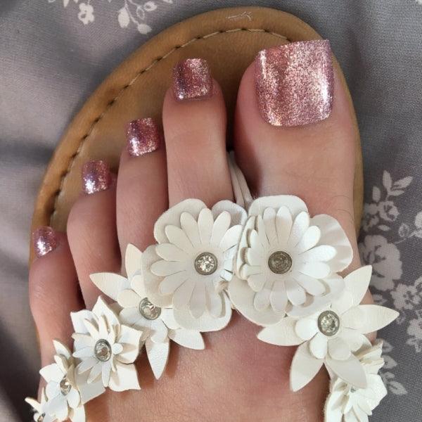 Rose Gold Foil Toes - doobysnailsltd