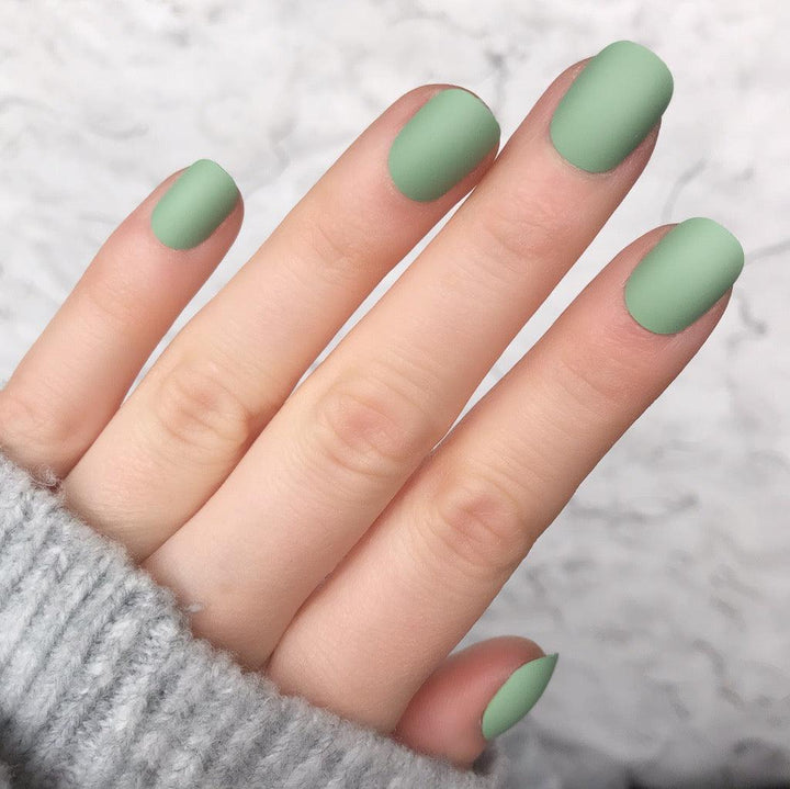 Sage Matte Short Round - doobysnailsltd