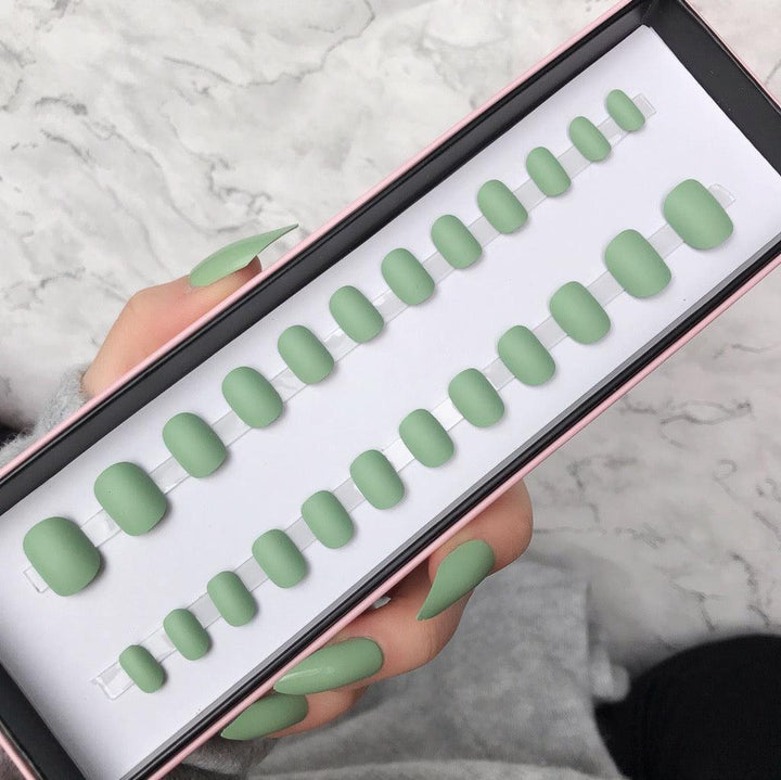 Sage Matte Short Round - doobysnailsltd