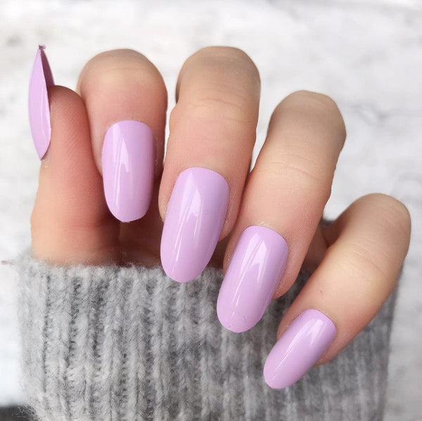 Soft Lilac Gloss Oval - doobysnailsltd