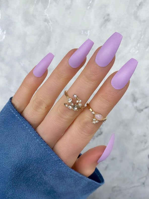 Soft Lilac Matte Ballerina - doobysnailsltd